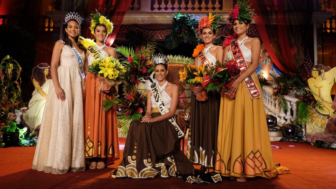 Podium Miss Tahiti 2019