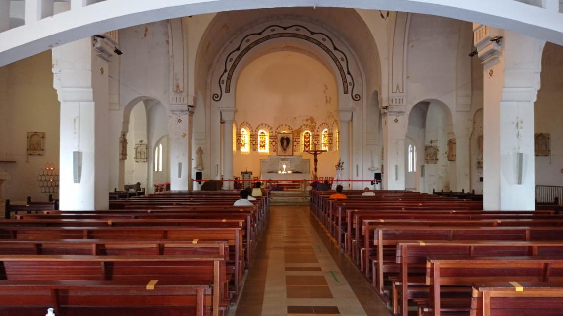 Sanctuaire du Sacré Coeur de Balata : intérieur église