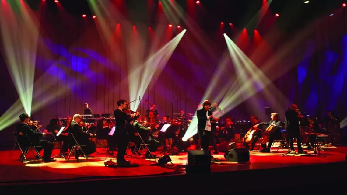 Denez Prigent et l'Orchestre Symphonique de Bretagne au Couvent des Jacobins / © DR