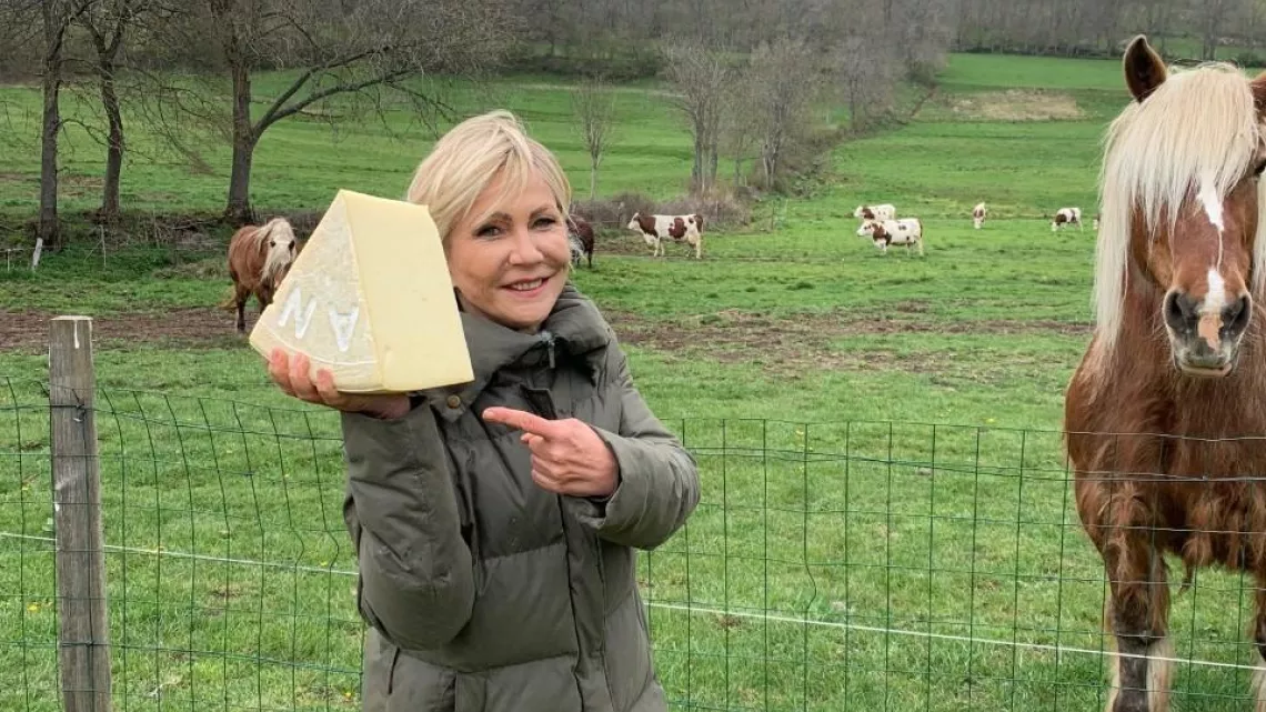 Odile Mattei et le cantal