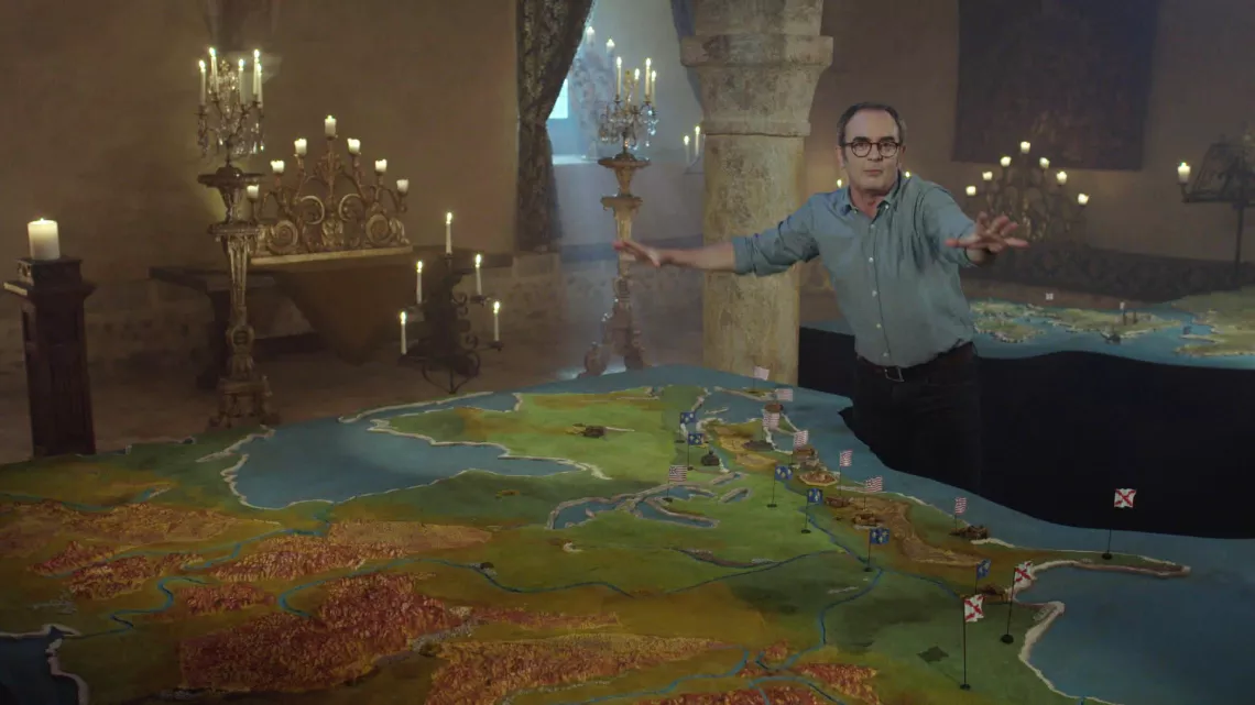 Salle des cartes avec Bruno Solo > La guerre des trônes (s6) / ©Pernel média