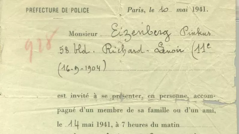 1941, les secrets de la rafle du billet vert