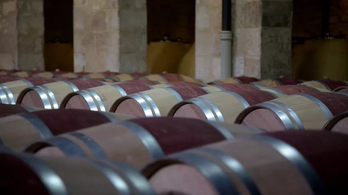 Barriques dans les chais Barriques dans les chais