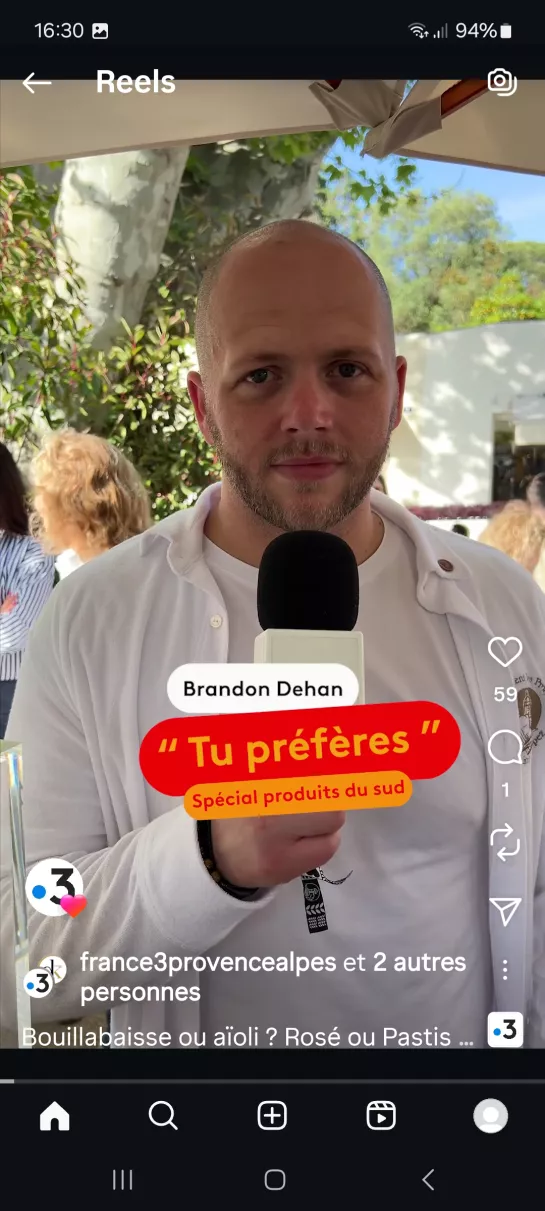 © FTV Interview d'un chef cuisinier