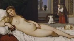 « La Vénus d’Urbin », Titien, 1538, galerie des Offices, Florence. © Leemage PARFUM DE SCANDALE, LE SEXE FEMININ
