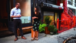 Sandrine Statuto dans les rues de New-York Sandrine Statuto dans les rues de New-York