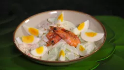 Salade de concombre aux crevettes Salade de concombre aux crevettes