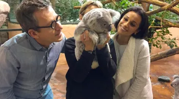 Myriam et Jamy au zoo de Beauval © Elephant prod 
