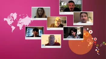 carte monde - fenêtres visioconférence