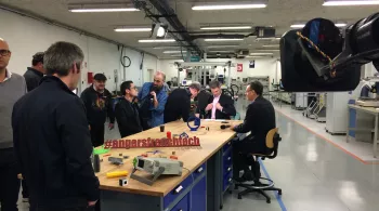 Tournage à la Cité de l'objet connecté - Angers © Xavier Defives