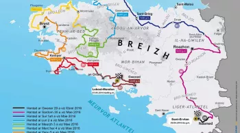 Carte Redadeg 2016
