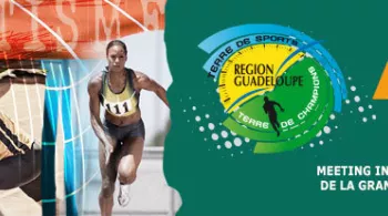 affiche meeting athlétisme Région Guadeloupe @suivishopoption