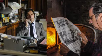 Laurent Gerra et François Morel, dans Monsieur Paul
