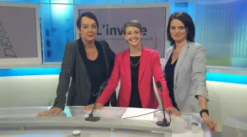 Laurence Garnier entourée de Christine et Virginie