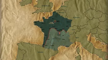 Carte de France sous l'occupation