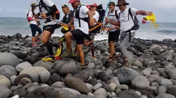 LE TOUR DE L'ILE DES HANDICAPABLES EN JOELETTE 