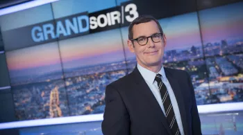 Francis Letellier présentateur du "Grand Soir/3"