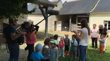 Visite d'enfants à l'écomusée - © Xavier Selva