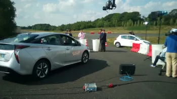 Tournage sur le circuit Fay de Bretagne