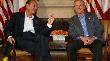 Chirac et Bush