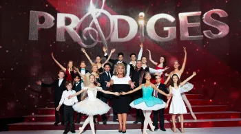 Photo des prodiges de la saison 3 avec Marianne James et les membres du jury