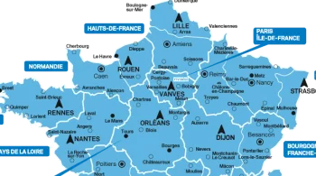 la carte des régions