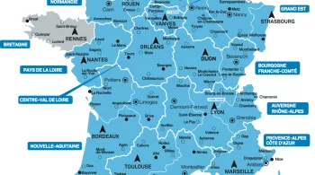 Carte le réseau régional 