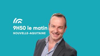 Logo 9h50 le Matin Nouvelle Aquitaine et Christophe Zirnhelt