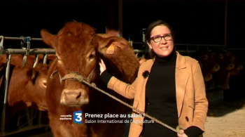 Alexandra Filliot et une vache