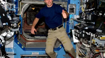 Thomas Pesquet à bord de la station spatiale internationale