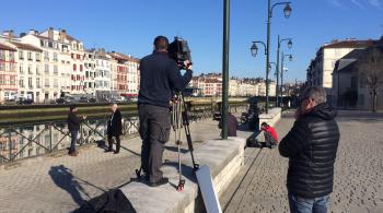 tournage au bord de la Nive
