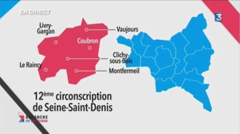 Carte de la 12ème circonscription de Seine-Saint-Denis