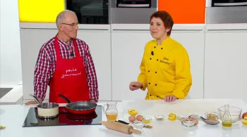 Anne et Michel sur le plateau de Péché Gourmand