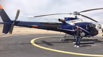 Pierjean Frison sur la base Airbus hélicoptère de Marseille Marignane / © Carnets de Vol