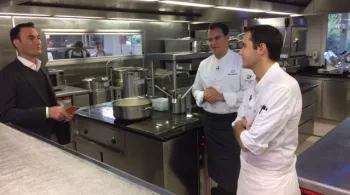 Vincent Dubroca en cuisine