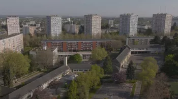 Quartier Maurepas à Rennes -  vue aérienne
