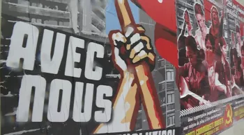 Affiche Mai 68 devant Nanterre