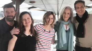 de gauche à droite Yvan Hallouin ,Christine Berrou,  Wendy Bouchard, Tatiana de Rosnay et  Jean-Noël Mirande
