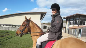Gaëlle à cheval 