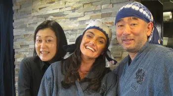 Gaëlle Grandon et le chef japonais