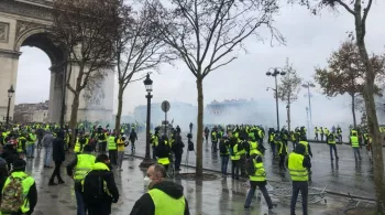 Gilets jaunes Arc de triomphe 