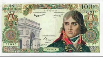 Faux 100 NF Bonaparte réalisé par Bojarski
