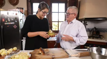 France et Hervé en cuisine