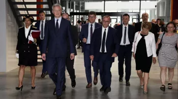 Bruno Le Maire et élus locaux