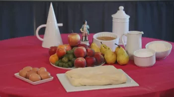 Tarte et porcelaine