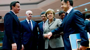 Sarkozy Merkel Cameron