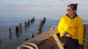 France sur le bateau de pêche 