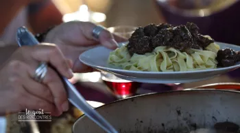 Ragoût de gibier au jus de myrtilles 