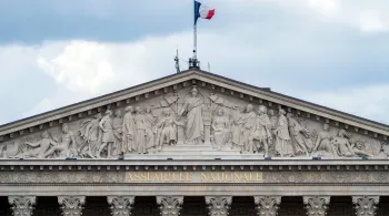 élections législatives 2024 - fronton Assemblée nationale 