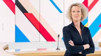 Christine Boos, présentatrice de Dimanche en politique Europe
